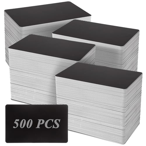 LDHHYH 500 Stück Premium Blanko-PVC-Karten, Blanko-Kreditkarten, CR80, 30 Mil, Premium-Visitenkarten, schwarze PVC-ID-Karten für Foto-Ausweis-Drucker, 500 Stück LDHHYH 500 Stück Premium Blanko-PVC-Karten, Blanko-Kreditkarten, CR80, 30 Mil, Premium-Visitenkarten, schwarze PVC-ID-Karten für Foto-Ausweis-Drucker, 500 Stück von LDHHYH