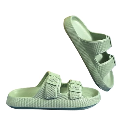 LDHZSS Hausschuhe Damen Verstellbare Schnalle Pantoffeln Für Männer Sommerboden Nicht -slip Bequeme Weiche Sohle Beachschuhe-n-36-37 von LDHZSS
