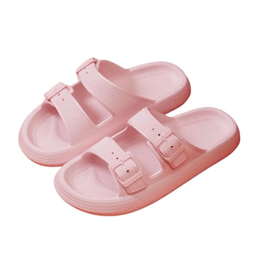 LDHZSS Hausschuhe Damen Verstellbare Schnalle Pantoffeln Für Männer Sommerboden Nicht -slip Bequeme Weiche Sohle Beachschuhe-p-36-37 von LDHZSS