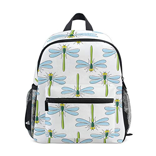 Blaue Libelle Kunst Kleinkind Rucksack Kinder Leichtgewicht Büchertasche Vorschule Schülerrucksack für 2-7 Jahre die Reise Mädchen Jungs von LDIYEU