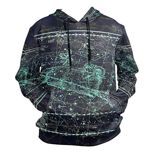 LDIYEU Widder Schaf Kunst Kapuzenpullis Kapuzenpullover Sport Sweatjacke Herren Mit 3D Druck Hoodie Kapuze für Mädchen Jungen Männer von LDIYEU