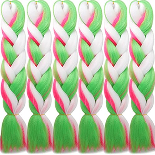 LDMY Jumbo Braiding Hair Extensions- Braids Extensions 6pcs/pack Ombre Black to Light Pink 24Inch Yaki Synthetic Kanekalon Hair for Women 100g/pc LDMY Jumbo Braiding Hair Extensions- Braids Extensions 6pcs/pack Ombre Black to Light Pink 24Inch Yaki Synthetic Kanekalon Hair for Women 100g/pc von LDMY
