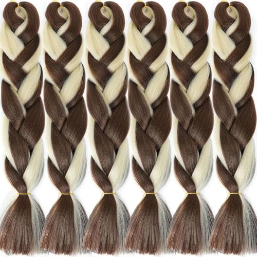 LDMY Ombre Pink to Purple Jumbo Braiding Hair Extensions- 6pcs/pack 24Inch Jumbo Braids Synthetic Hair for Women LDMY Ombre Pink to Purple Jumbo Braiding Hair Extensions- 6pcs/pack 24Inch Jumbo Braids Synthetic Hair for Women von LDMY