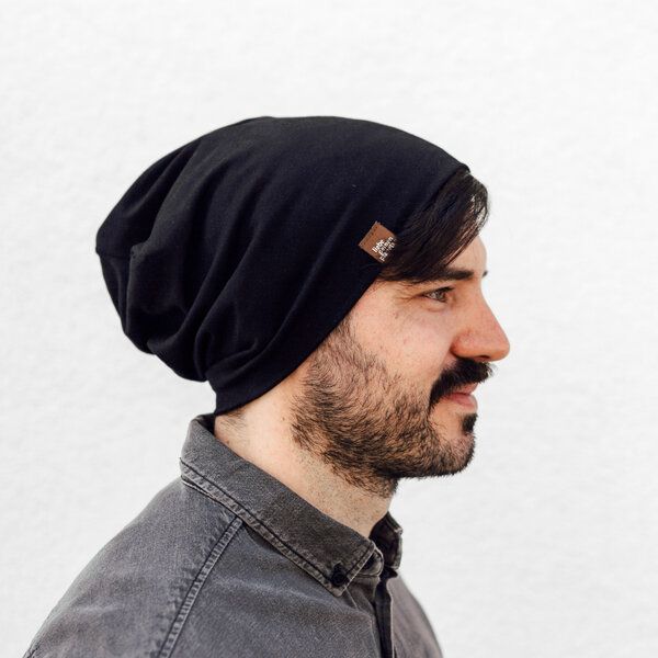 Liebe Deinen Planeten Bio Beanie in 3 Größen Herren & Damen in vielen Farben bequeme Jersey Mütze aus Bio Baumwollmix von Liebe Deinen Planeten