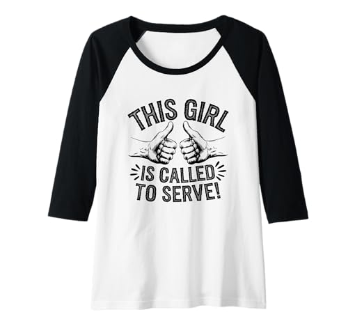 Damen LDS Missionarin Spruch This Girl is Called to Serve Raglan von LDS Missionarin Glaube Zitat