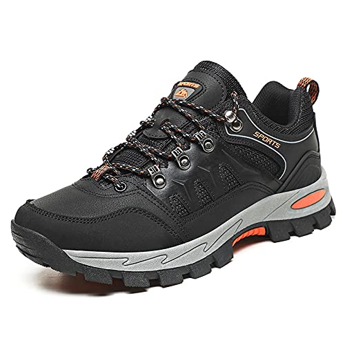 LDTSUP Wanderschuhe Damen Trekkingschuhe Herren rutschfest Outdoor Schuhe Wanderstiefel atmungsaktiv Hiking Sneaker,Schwarz,48 EU von LDTSUP