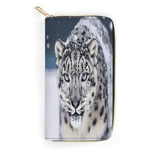 Blue Eyed Snow Leopard Slim Thin Credit Card Wallet, PU Leather Bifold Cash Wallet, Zipper Coin Pocket ID Window Wallet Storage Bag Wallet Wallet Coin Purse Pouch Change Holder Small with Zipper for Blue Eyed Snow Leopard Slim Thin Credit Card Wallet, PU Leather Bifold Cash Wallet, Zipper Coin Pocket ID Window Wallet Storage Bag Wallet Wallet Coin Purse Pouch Change Holder Small with Zipper for von LDTVSFZQ
