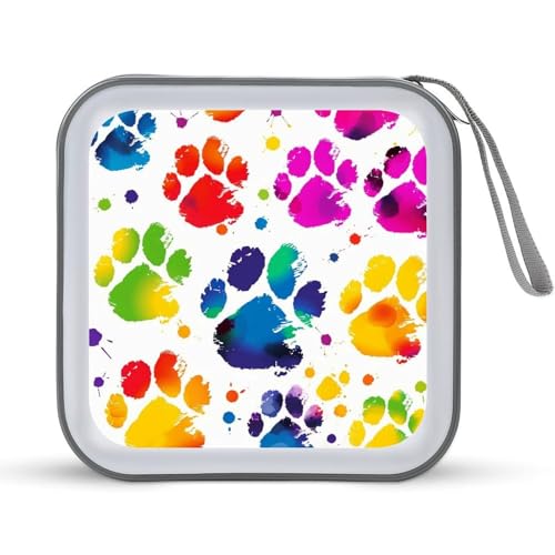 LDTVSFZQ Bunte CD-Hülle, DVD-Hüllen, Brieftasche, Hartplastik, für Auto, Zuhause, Büro, Reisen, Stil:, Einheitsgröße von LDTVSFZQ