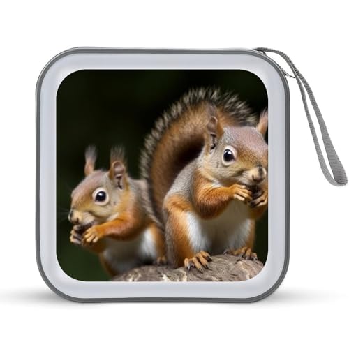 LDTVSFZQ CD-Hülle mit Eichhörnchen-Tiermotiv, DVD-Hüllen, Brieftasche, Hartplastik, DVD-Disc-Hüllen zur Aufbewahrung von DVDs, für Auto, Zuhause, Büro, Reisen, Stil:, Einheitsgröße LDTVSFZQ CD-Hülle mit Eichhörnchen-Tiermotiv, DVD-Hüllen, Brieftasche, Hartplastik, DVD-Disc-Hüllen zur Aufbewahrung von DVDs, für Auto, Zuhause, Büro, Reisen, Stil:, Einheitsgröße von LDTVSFZQ