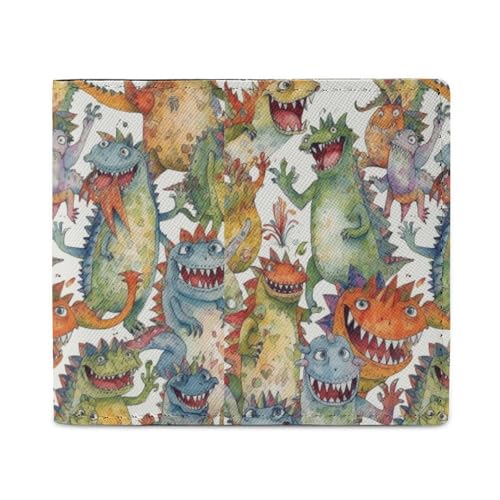 LDTVSFZQ Chaotic Colorful Monsters Full Print Wallet, Double Fold Credit Card Wallet Change Wallet Card Case Money Organizer Wallet Cash Wallet with Smooth Zipper for Women Ladies Women, Stil LDTVSFZQ Chaotic Colorful Monsters Full Print Wallet, Double Fold Credit Card Wallet Change Wallet Card Case Money Organizer Wallet Cash Wallet with Smooth Zipper for Women Ladies Women, Stil von LDTVSFZQ
