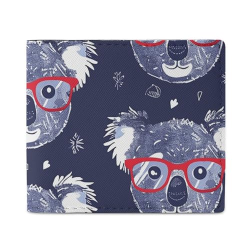 LDTVSFZQ Koala Art Style Full Print Wallet, Double Fold Credit Card Wallet Change Wallet Card Case Money Organizer Wallet Cash Wallet with Smooth Zipper for Women Ladies Women, Stil, Einheitsgröße von LDTVSFZQ