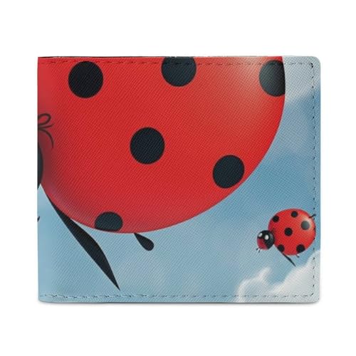 LDTVSFZQ Ladybug and Cloud Full Print Wallet, Double Fold Credit Card Wallet Change Wallet Card Case Money Organizer Wallet Cash Wallet with Smooth Zipper for Women Ladies Women, Stil, Einheitsgröße LDTVSFZQ Ladybug and Cloud Full Print Wallet, Double Fold Credit Card Wallet Change Wallet Card Case Money Organizer Wallet Cash Wallet with Smooth Zipper for Women Ladies Women, Stil, Einheitsgröße von LDTVSFZQ