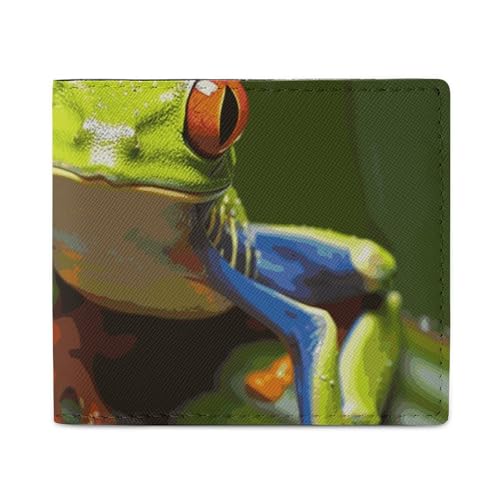 LDTVSFZQ Red Eyed Tree Frog Full Print Wallet, Double Fold Credit Card Wallet Change Wallet Card Case Money Organizer Wallet Cash Wallet with Smooth Zipper for Women Ladies Women, Stil, Einheitsgröße LDTVSFZQ Red Eyed Tree Frog Full Print Wallet, Double Fold Credit Card Wallet Change Wallet Card Case Money Organizer Wallet Cash Wallet with Smooth Zipper for Women Ladies Women, Stil, Einheitsgröße von LDTVSFZQ