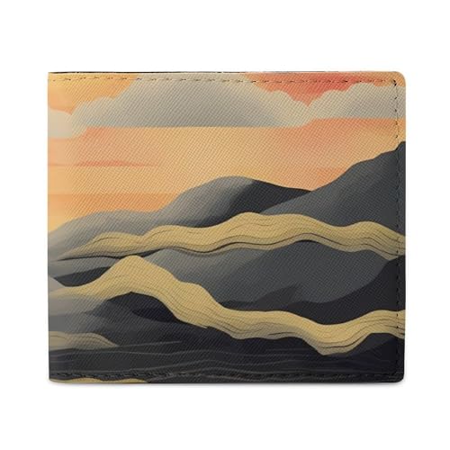 LDTVSFZQ Sunset Full Print Wallet, Double Fold Credit Card Wallet Change Wallet Card Case Money Organizer Wallet Cash Wallet with Smooth Zipper for Women Ladies Women, Stil, Einheitsgröße von LDTVSFZQ
