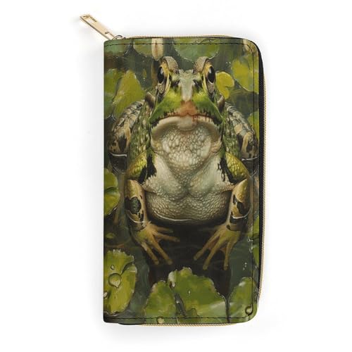 Lily and Frog Slim Thin Credit Card Wallet, PU Leather Bifold Cash Wallet, Zipper Coin Pocket ID Window Wallet Storage Bag Wallet Wallet Wallet Coin Purse Pouch Change Holder Small with Zipper for Men Lily and Frog Slim Thin Credit Card Wallet, PU Leather Bifold Cash Wallet, Zipper Coin Pocket ID Window Wallet Storage Bag Wallet Wallet Wallet Coin Purse Pouch Change Holder Small with Zipper for Men von LDTVSFZQ