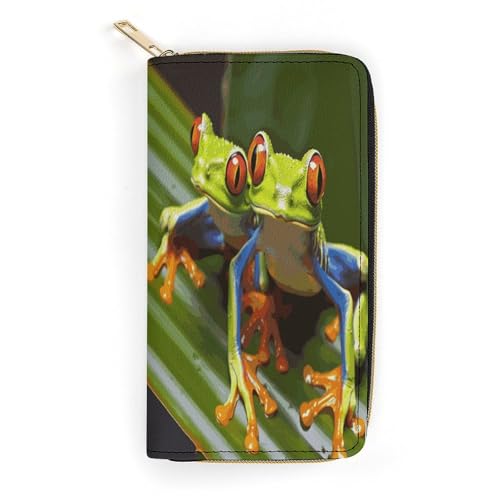 Red Eyed Tree Frog Slim Thin Credit Card Wallet PU Leather Bifold Cash Wallet Zipper Coin Pocket ID Window Wallet Storage Bag Wallet Wallet Coin Purse Pouch Change Holder Small with Zipper for Men And Red Eyed Tree Frog Slim Thin Credit Card Wallet PU Leather Bifold Cash Wallet Zipper Coin Pocket ID Window Wallet Storage Bag Wallet Wallet Coin Purse Pouch Change Holder Small with Zipper for Men And von LDTVSFZQ
