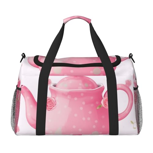 Reisetasche, leicht, wasserdicht, faltbar, Wochenendtasche, Teekanne, Sporttasche, für Damen und Herren, Schwarz, Einheitsgröße, schwarz, Talla única Reisetasche, leicht, wasserdicht, faltbar, Wochenendtasche, Teekanne, Sporttasche, für Damen und Herren, Schwarz, Einheitsgröße, schwarz, Talla única von LDTVSFZQ