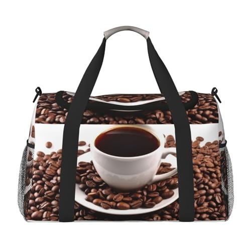 Reisetasche, leicht, wasserdicht, faltbar, Wochenendtasche, Übernachtung, Kaffeebohnen und Tasse, Sporttasche, für Damen und Herren, Schwarz, Einheitsgröße, schwarz, Talla única Reisetasche, leicht, wasserdicht, faltbar, Wochenendtasche, Übernachtung, Kaffeebohnen und Tasse, Sporttasche, für Damen und Herren, Schwarz, Einheitsgröße, schwarz, Talla única von LDTVSFZQ