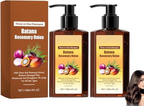 3-in-1 Pflegeshampoo, Batanaöl & Rosmarin, stärkt die Haarwurzeln und verleiht Glanz von LDZPYXNFE