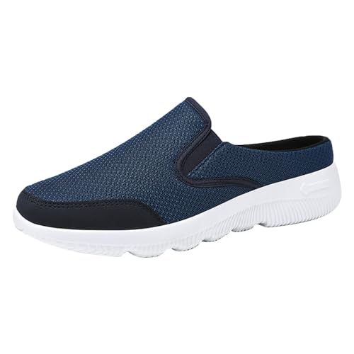 LDadgf Modische Herren-Sportschuhe für Frühjahr und Sommer, Flache Unterseite, leichtes, atmungsaktives Mesh, zum Reinschlüpfen, bequem, einfarbig, einfach. Eigenschaften: Schuhe (Blue, 39) von LDadgf