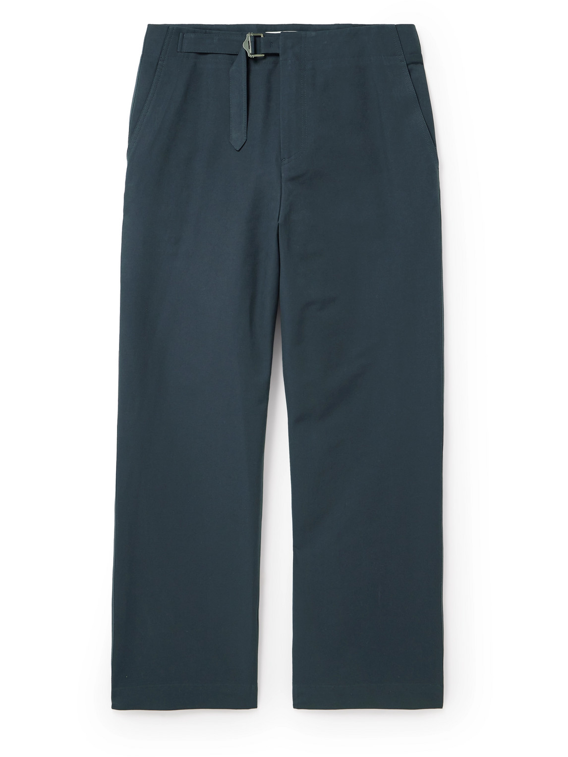 LE 17 SEPTEMBRE - Buckled Straight-Leg Cotton-Blend Trousers - Men - Blue - IT 52 von LE 17 SEPTEMBRE