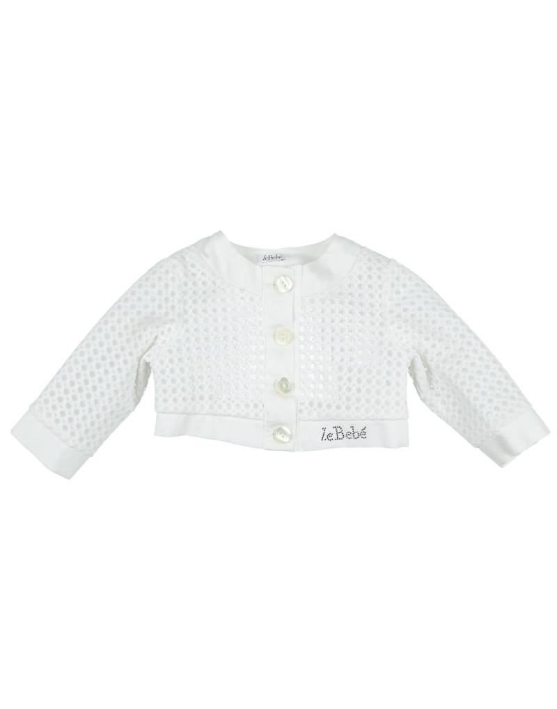 LE BEBÉ Wickelpullover Kinder Weiß von LE BEBÉ