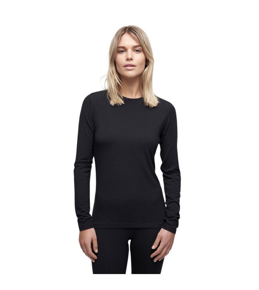 LÉ BENT Langarmshirt Unterwäsche Core Lightweight Crew (Viskose und Merinowolle) schwarz von LÉ BENT