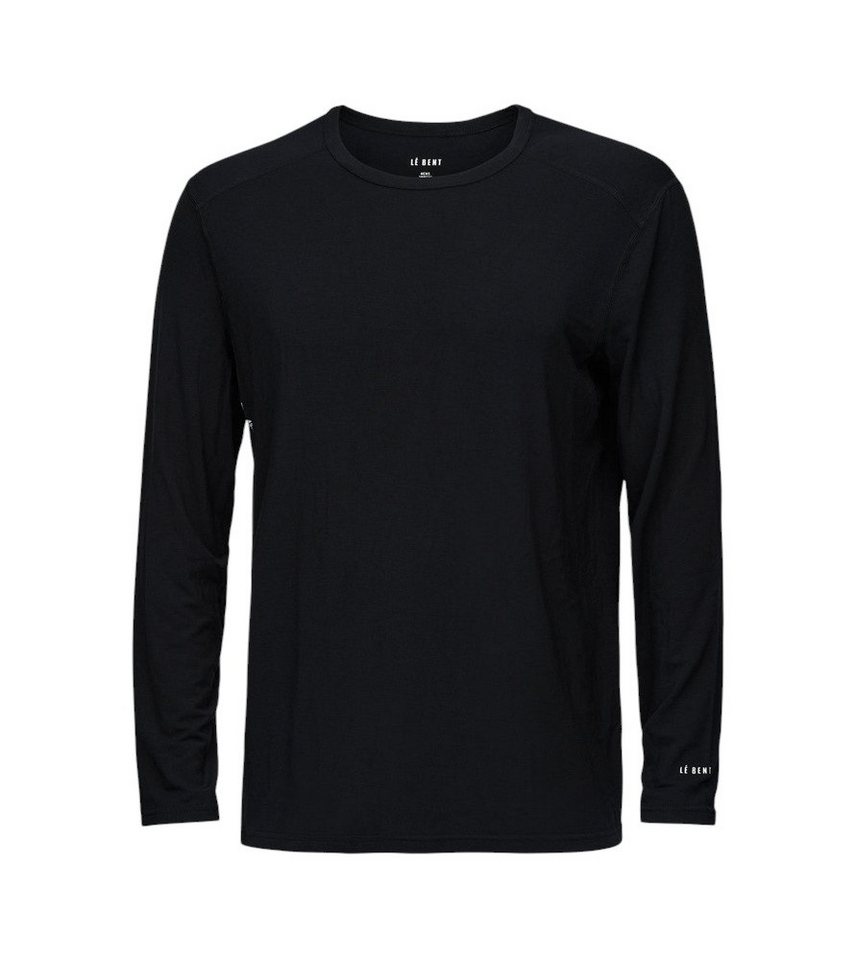 LÉ BENT Langarmshirt Unterwäsche Core Lightweight Crew (Viskose und Merinowolle) schwarz von LÉ BENT