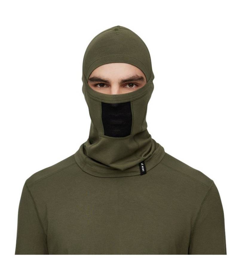 LÉ BENT Multifunktionstuch (Halswärmer) Midweight Mesh Balaclava dunkelgrün von LÉ BENT