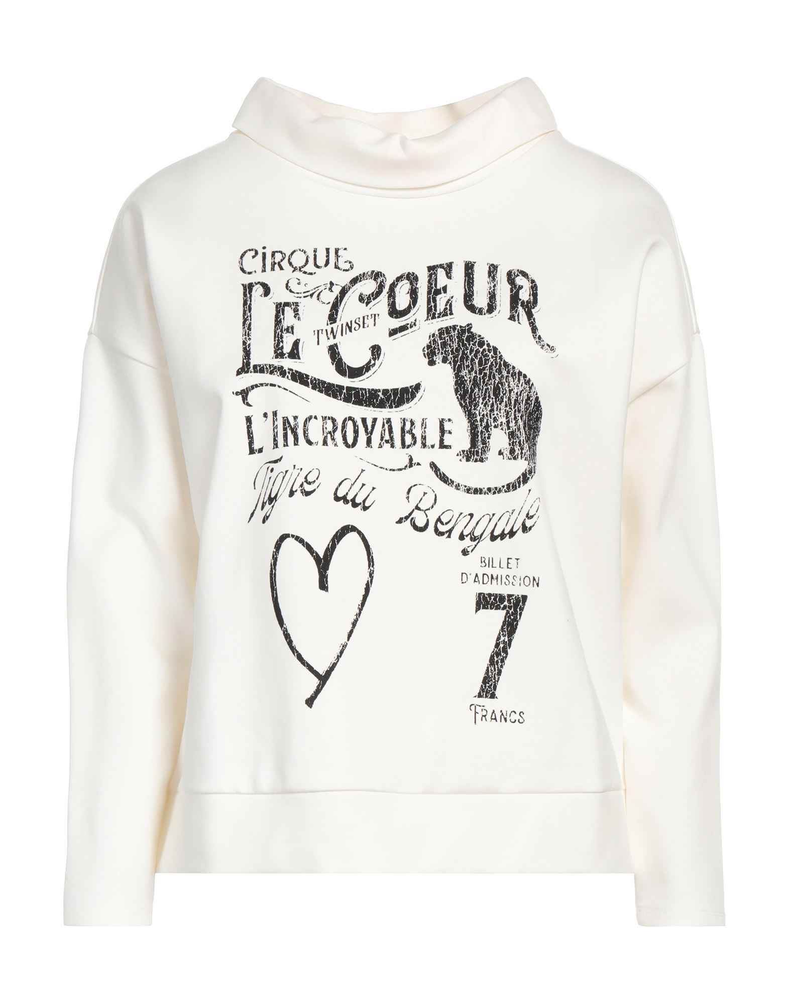 LE COEUR TWINSET Sweatshirt Damen Weiß von LE COEUR TWINSET