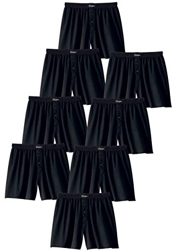 Le Jogger Herren Boxershorts, klassisch weite Boxer, schwarz, 8er Pack (7) von Le Jogger