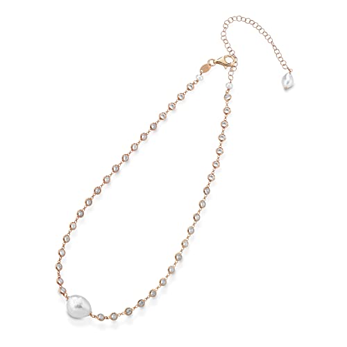 Lelune Glamour Damen-Halskette aus Silber mit Perle LGNK394.1 Lelune Glamour Damen-Halskette aus Silber mit Perle LGNK394.1 von LE LUNE