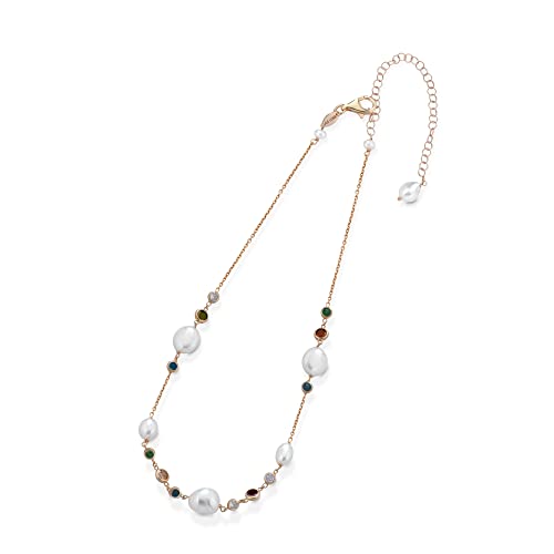 Lelune Glamour Damen-Halskette aus Silber mit Perle LGNK400.1 Lelune Glamour Damen-Halskette aus Silber mit Perle LGNK400.1 von LE LUNE