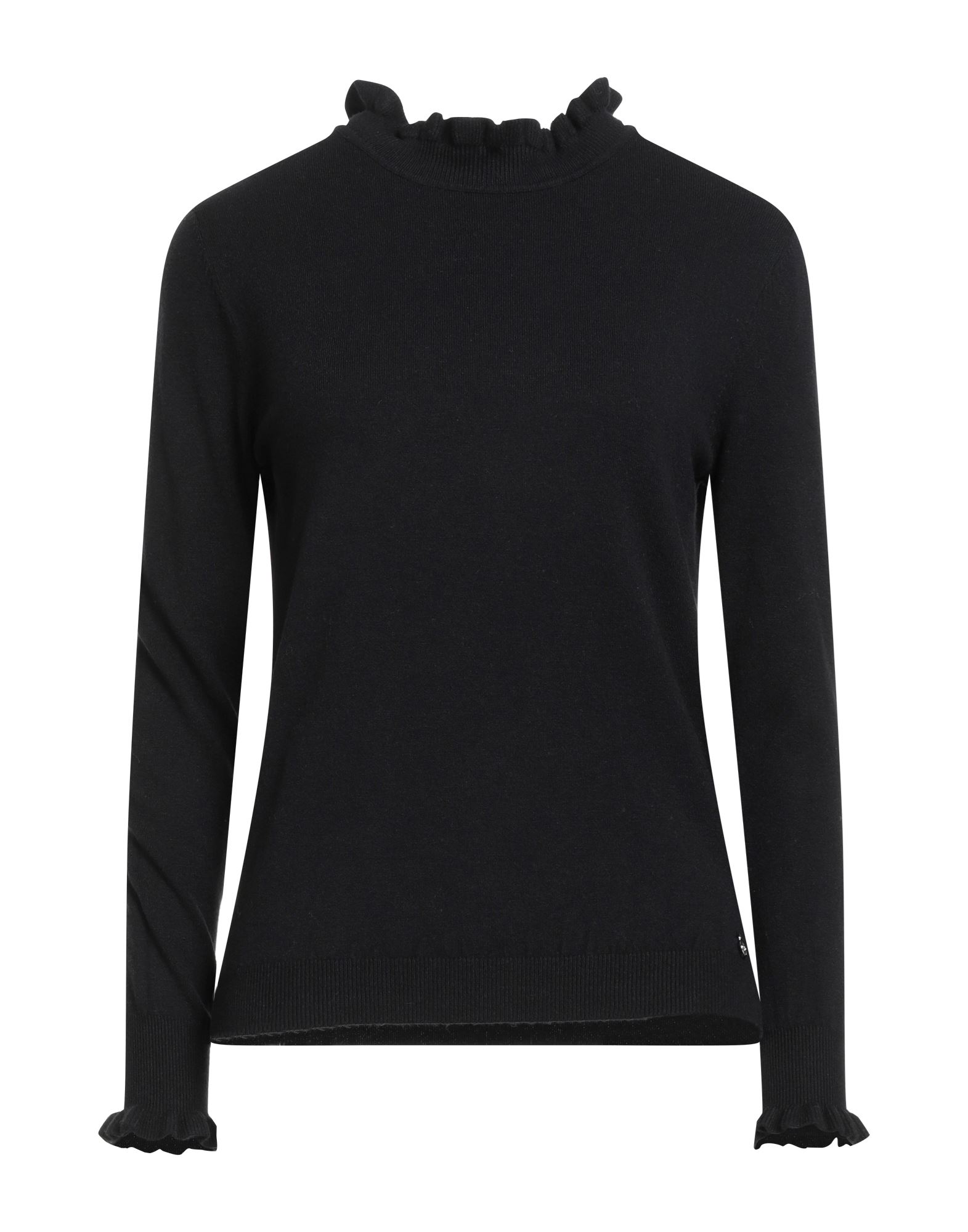 LE SARTE DEL SOLE Rollkragenpullover Damen Schwarz von LE SARTE DEL SOLE