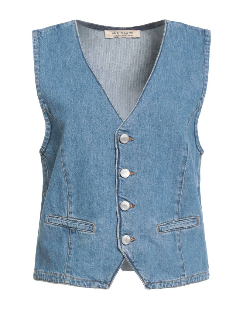 LE STREGHE Jeansjacke/-mantel Damen Blau von LE STREGHE