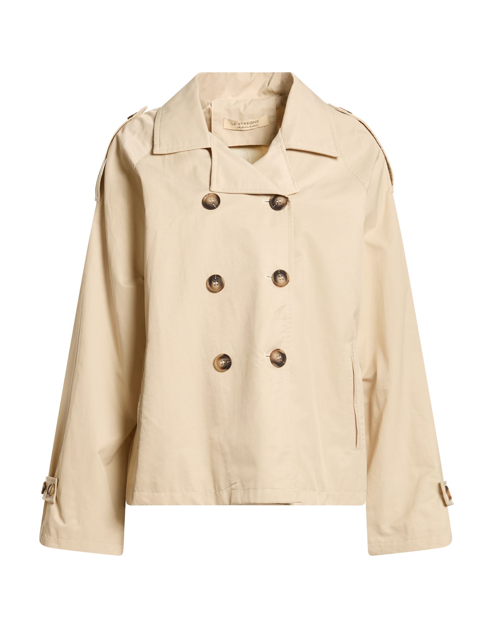 LE STREGHE Jacke & Anorak Damen Beige von LE STREGHE
