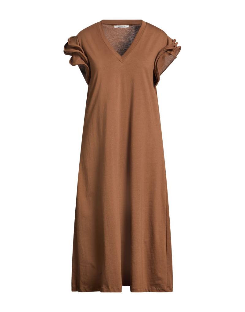 LE STREGHE Midi-kleid Damen Braun von LE STREGHE