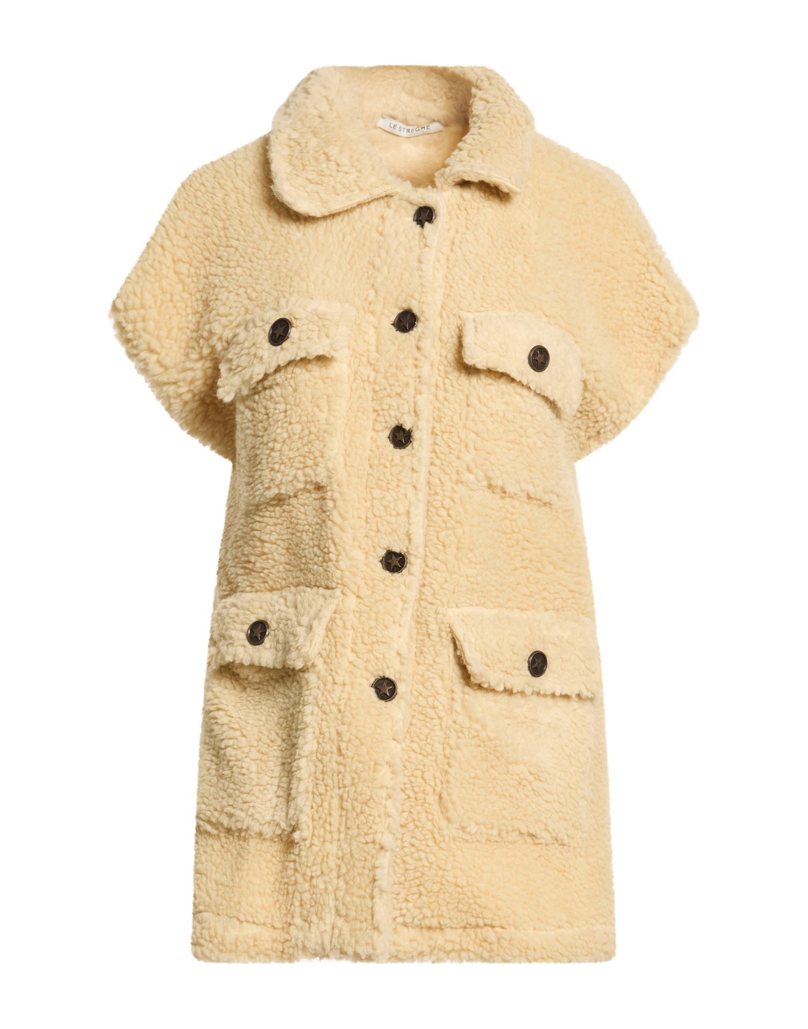 LE STREGHE Shearling- & Kunstfell Damen Beige von LE STREGHE