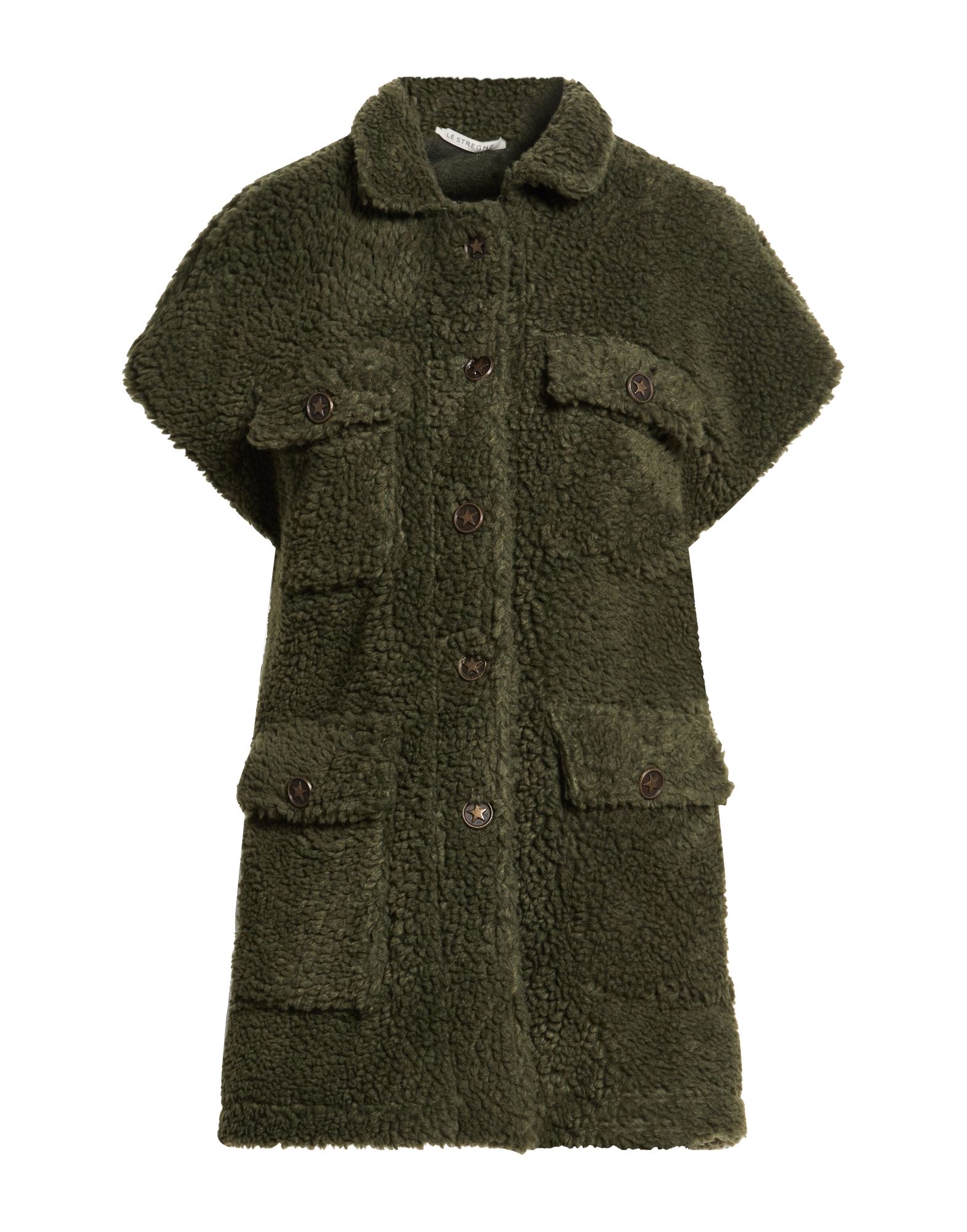 LE STREGHE Shearling- & Kunstfell Damen Militärgrün von LE STREGHE