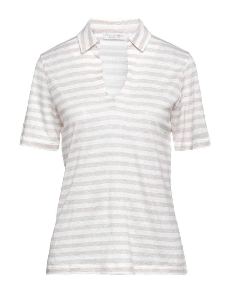 LE TRICOT PERUGIA Poloshirt Damen Maulwurfsgrau von LE TRICOT PERUGIA