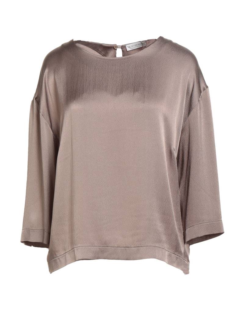 LE TRICOT PERUGIA Top Damen Maulwurfsgrau von LE TRICOT PERUGIA