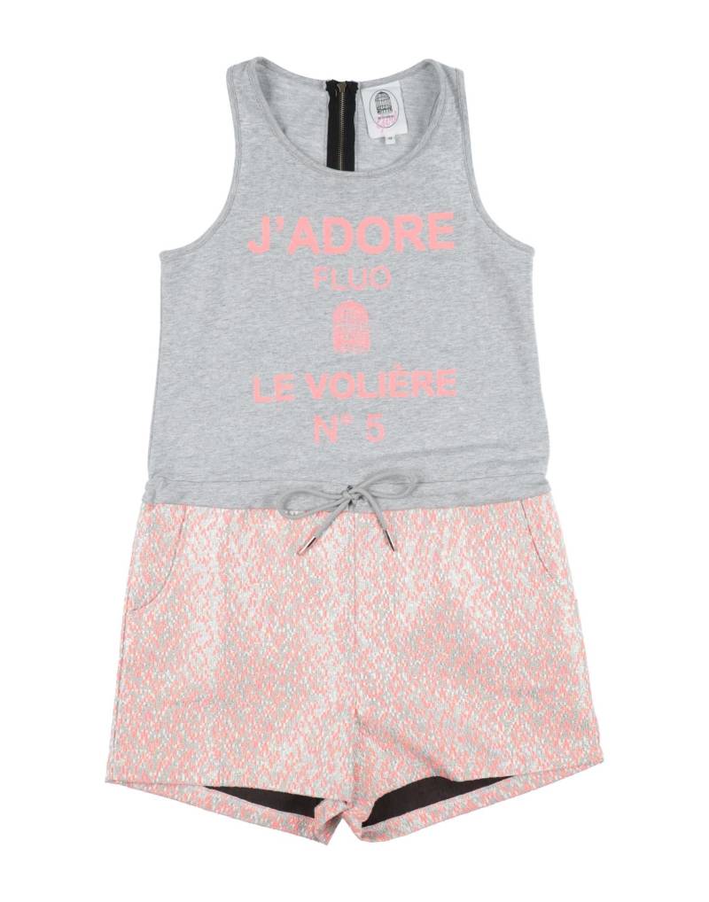 LE VOLIÈRE Langer Overall Kinder Grau von LE VOLIÈRE