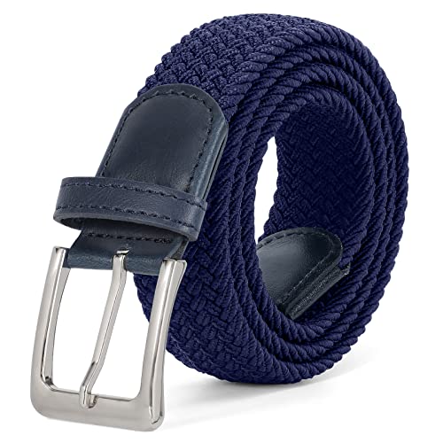 LEACOOLKEY Geflochtene elastische Gürtel für Frauen Männer Unisex Geflochtener Stretchgürtel Stoffgürtel für Jeans Hosen von LEACOOLKEY