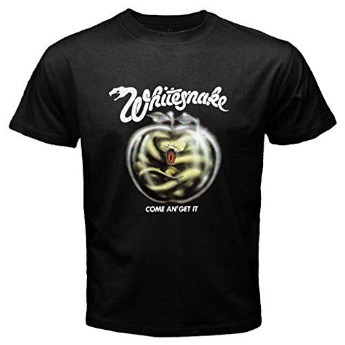 White Snake Whitesnake Come An' Get It Rock Band Men's Black T-Shirt Size S-3XL von LEAD