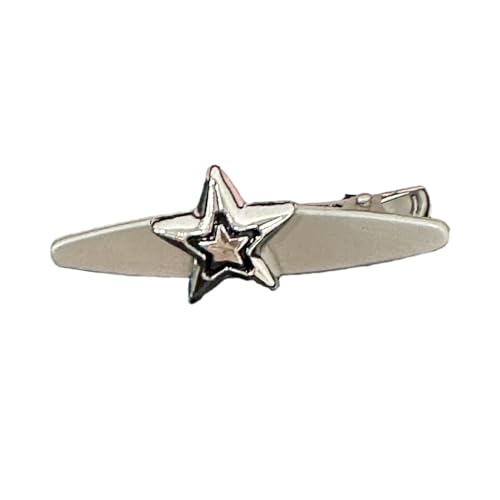 Auffällige Metall-Haarnadel, einzigartiger fünfzackiger Stern-Herz-Kopfschmuck, Entenschnabel-Clip, Mädchen, Teenager, exquisite Metall-Haarspange, Stern-Herz, Entenschnabel-Clip, Haarnadel von LEADSDGE