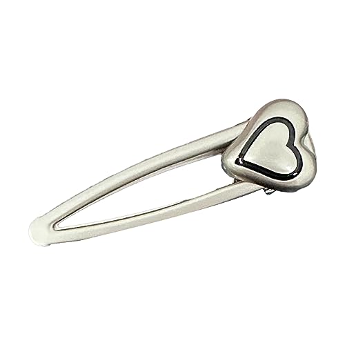 Auffällige Metall-Haarnadel, einzigartiger fünfzackiger Stern-Herz-Kopfschmuck, Entenschnabel-Clip, Mädchen, Teenager, exquisite Metall-Haarspange, Stern-Herz, Entenschnabel-Clip, Haarnadel von LEADSDGE