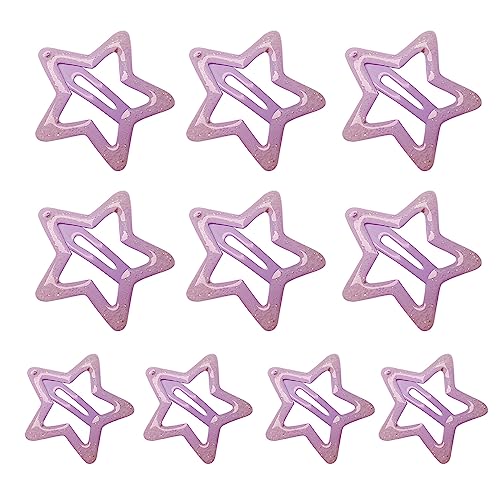 Haarspangen für heiße Mädchen, Sternform, Haarspangen aus Metall, für Teenager, Mädchen, Pferdeschwanz, Haarnadeln für Damen, Haarschmuck, Festival, Haarnadeln für tägliche Frisuren, Metall, 10 Stück von LEADSDGE