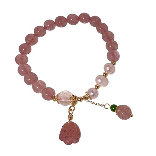 LEADSDGE Eleganter, bunter Kristall, Naturstein, elastisch, für Damen, Energieschmuck, tägliches Tragen, Armband, Zubehör, elegantes Kristallgebet, Einheitsgröße, Wie beschrieben von LEADSDGE