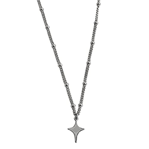 LEADSDGE Halskette mit vierzackigem Sternanhänger, Legierung, Choker-Schmuck, für Mädchen und Frauen LEADSDGE Halskette mit vierzackigem Sternanhänger, Legierung, Choker-Schmuck, für Mädchen und Frauen von LEADSDGE
