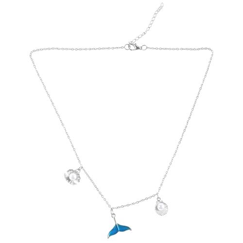 LEADSDGE Modische Mehrzweck-Anhänger-Halskette mit verschiedenen Meeresanhängern mit eleganten Designs für den täglichen Gebrauch von LEADSDGE